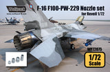 Wolfpack 1/72 F-16 F100-PW-229 Resin Engine Nozzle for Revell - WP72075
