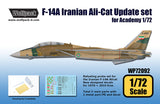 Wolfpack 1/72 scale F-14A Iranian Ali-Cat Update for Academy - WP72092